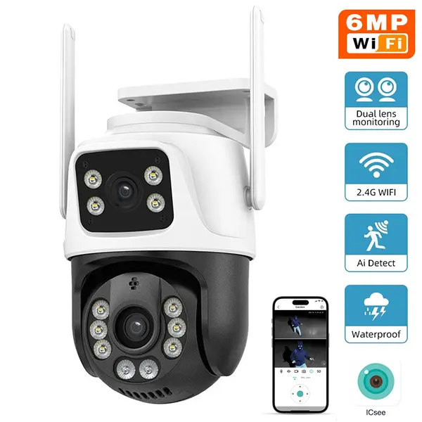 Dual Lense Wifi CCTV Camera